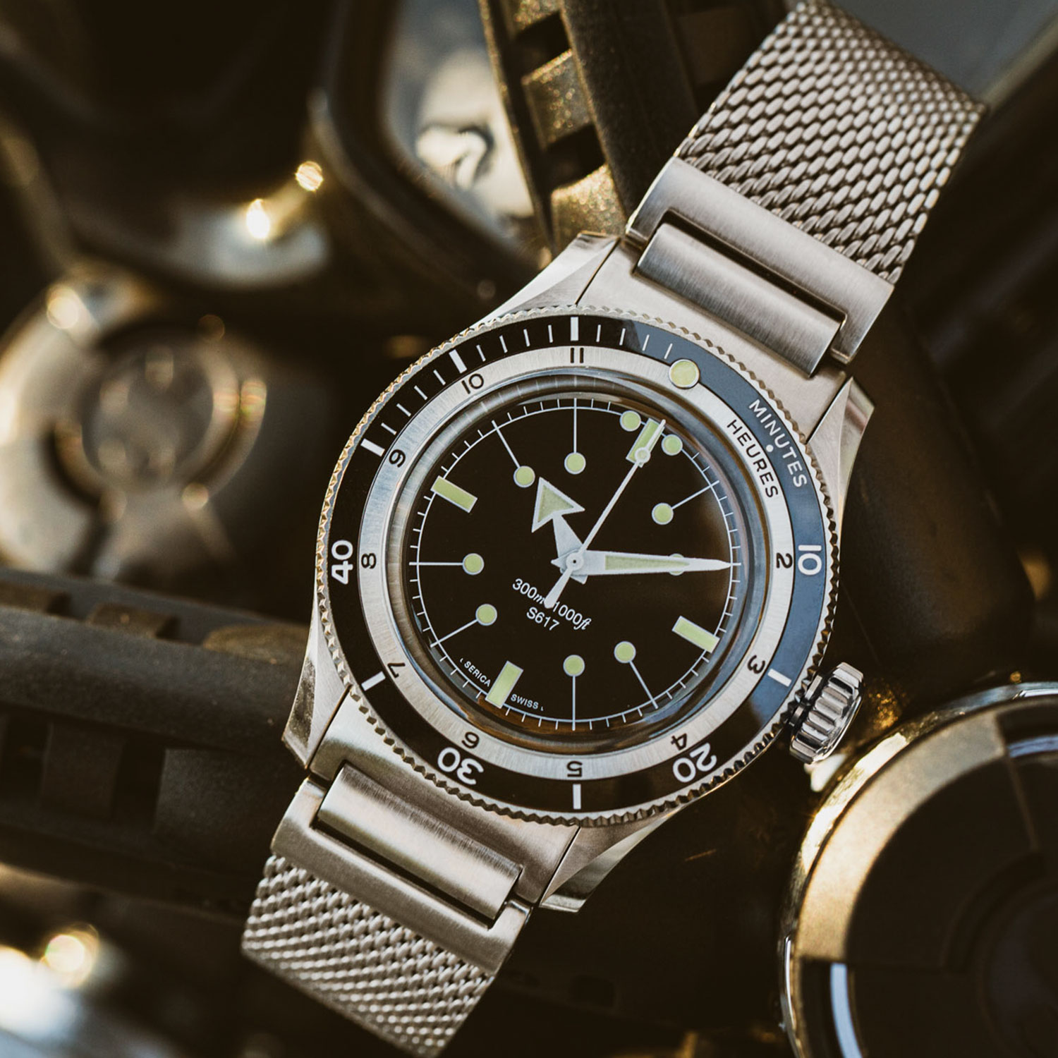 Serica Dive Watch Black dial 5303-1