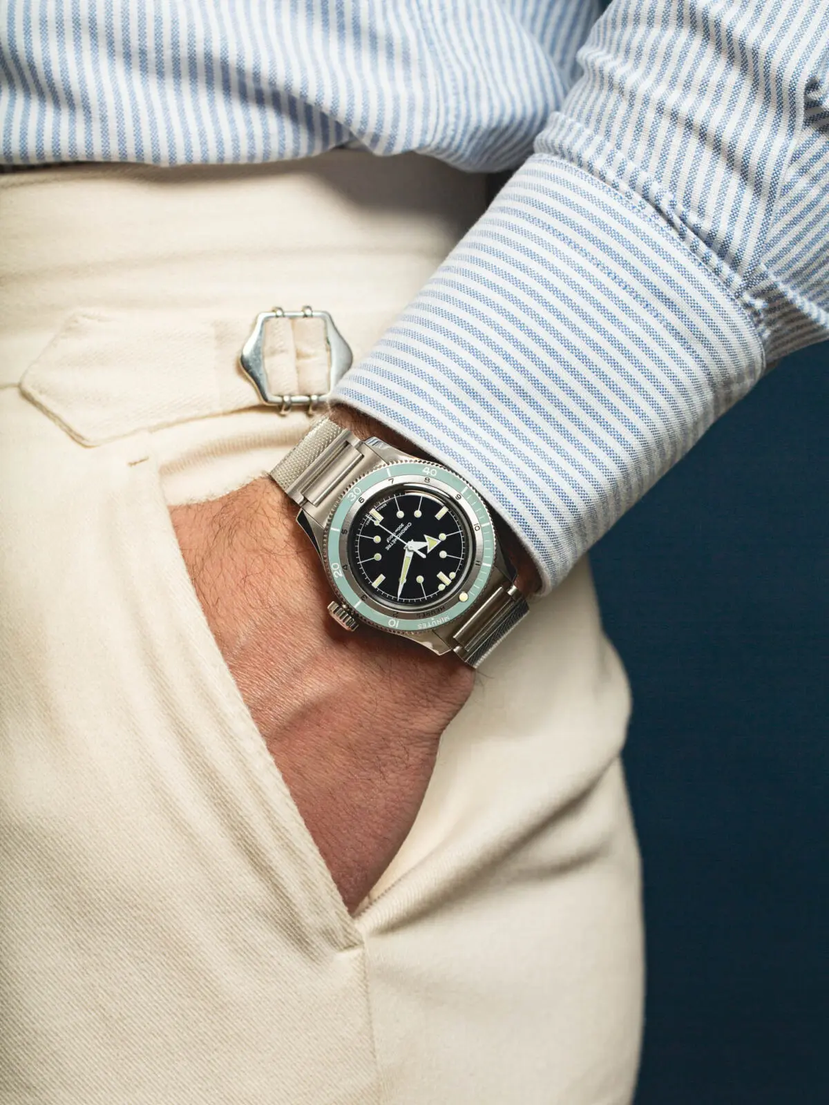 Blue sales wrist watch